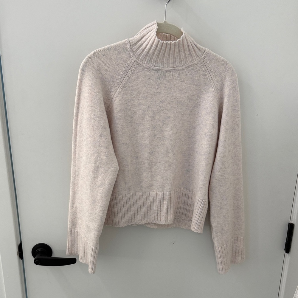 Elegant Cream Turtleneck Sweater